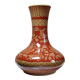20th century Chinese vase, hand-painted ceramic in an unusual red hue.