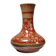 20th century Chinese vase, hand-painted ceramic in an unusual red hue.