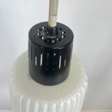 Vintage MCM glass pendant with metal rod