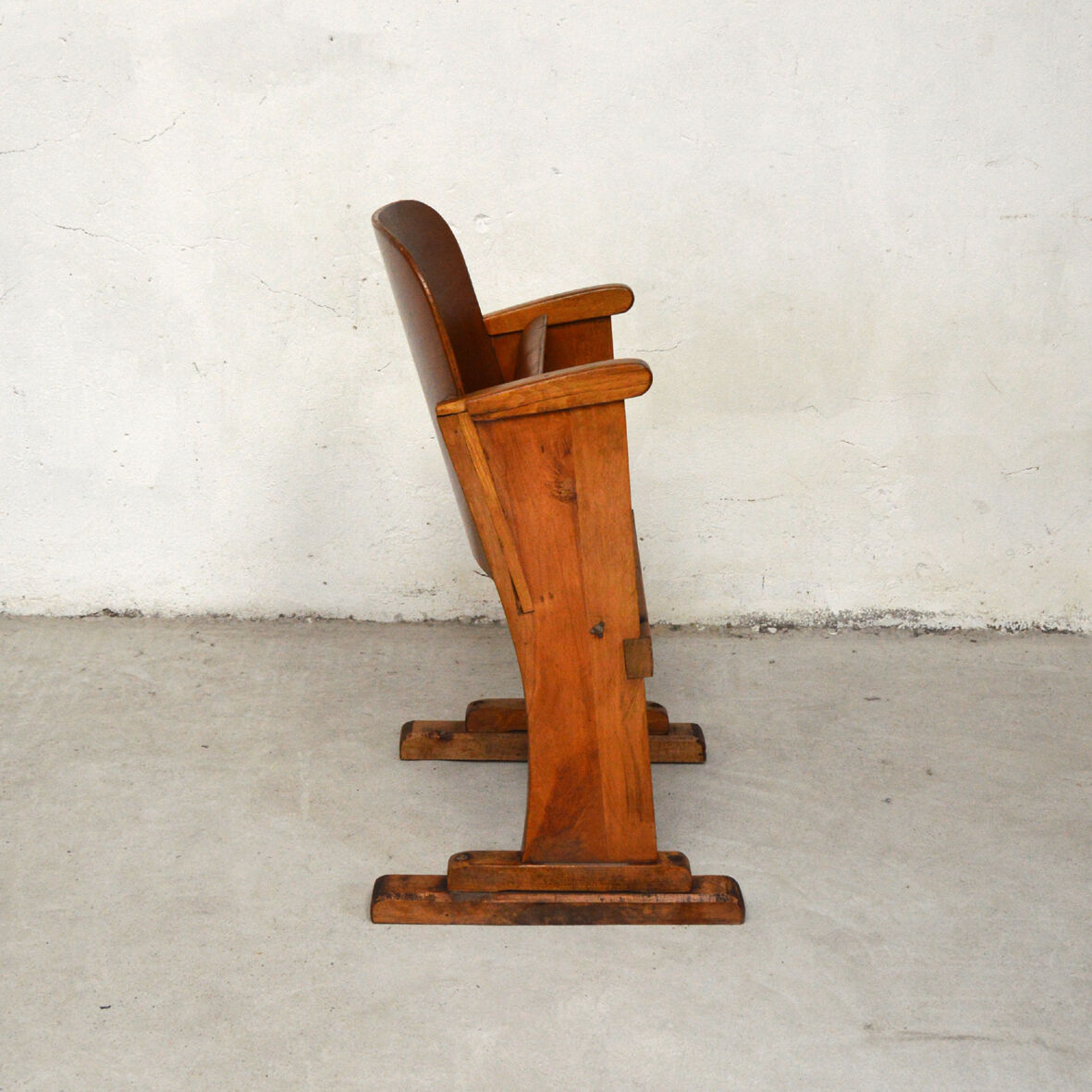 Wooden cinema seat, 1950