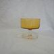 Lot de coupes vintage en verre jaune