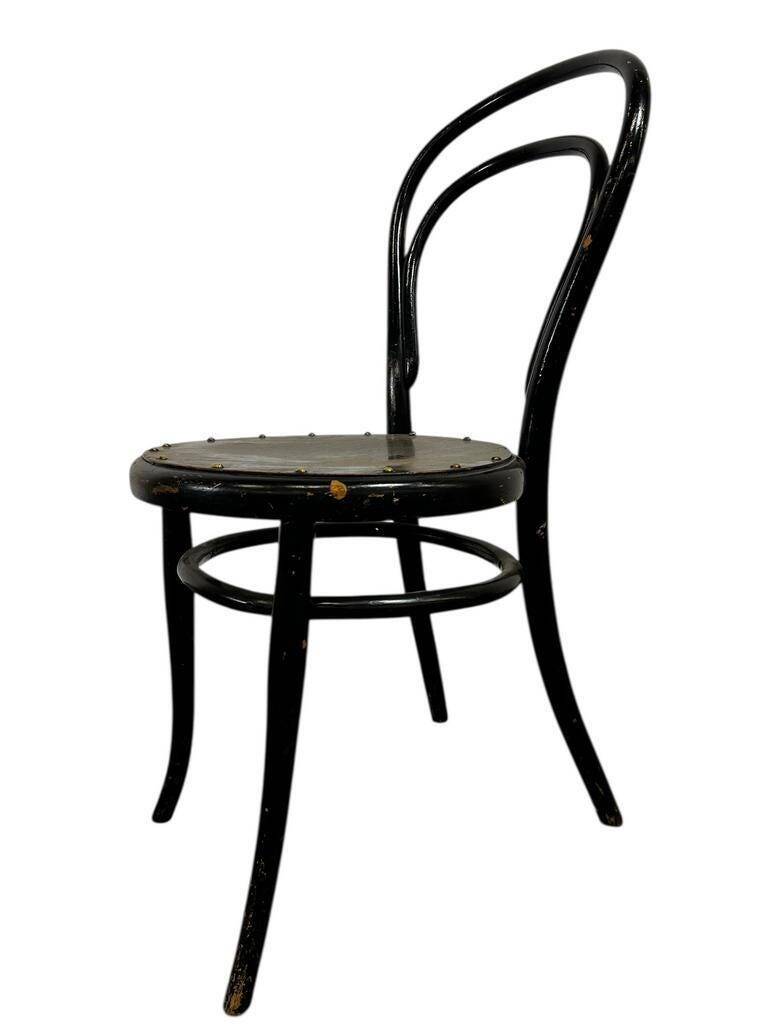 Thonet vintage black wooden chair