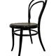 Thonet vintage black wooden chair