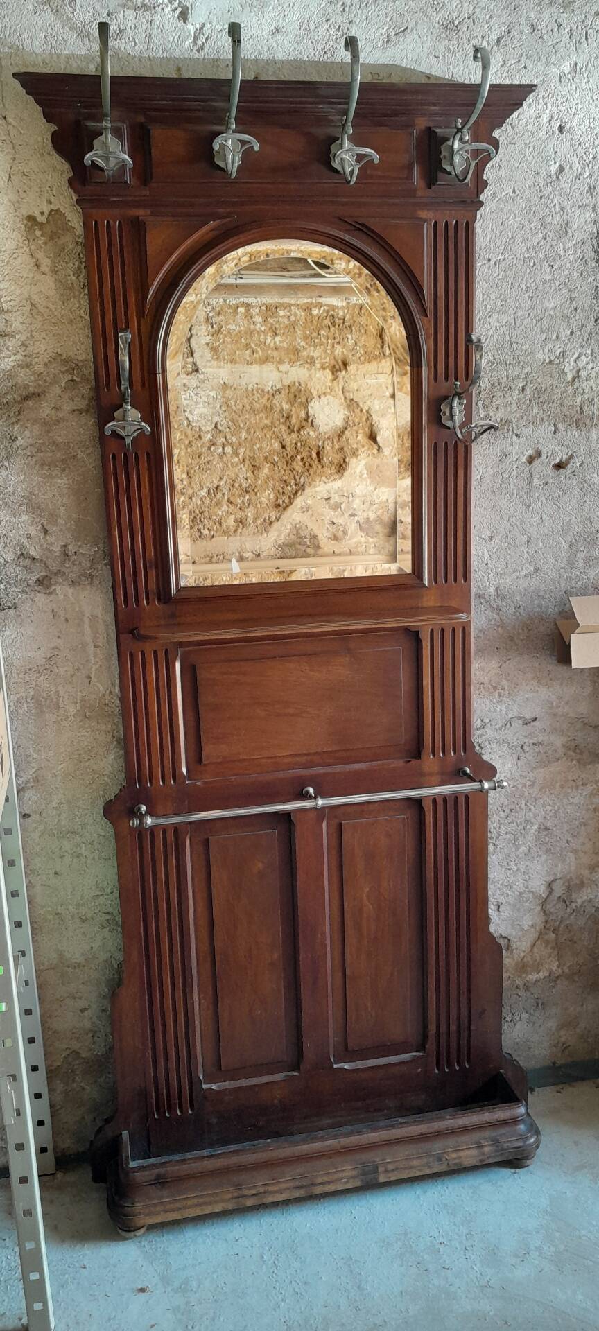 Old coat rack wardrobe