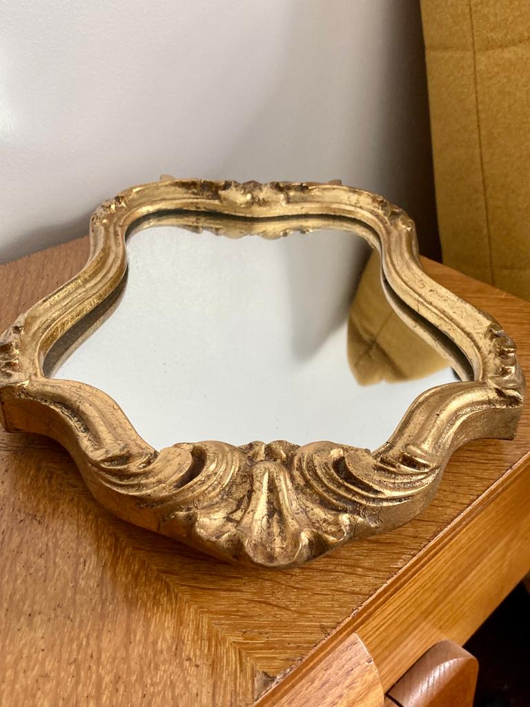 Golden vintage mirror