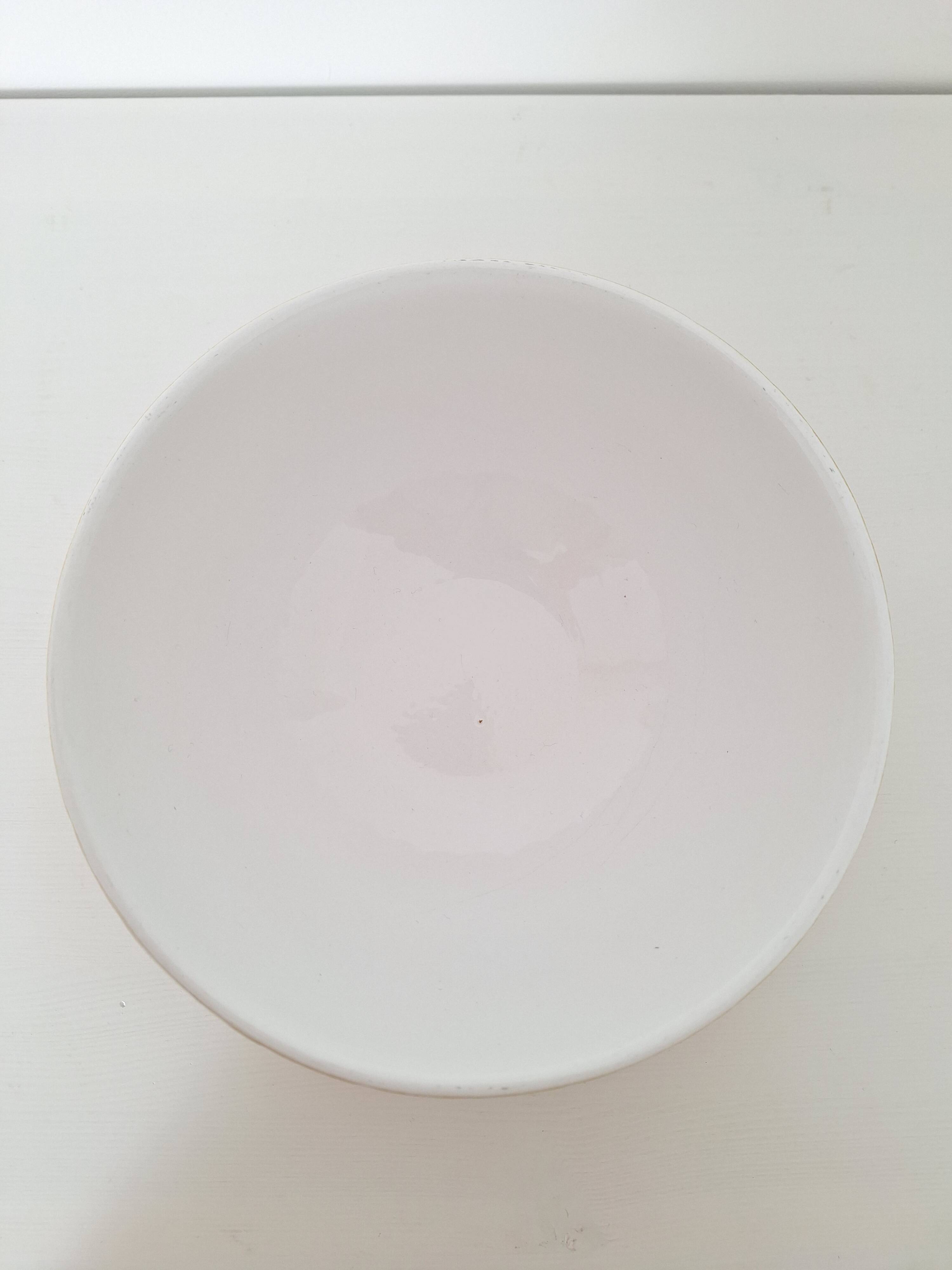 Mustard yellow salad bowl