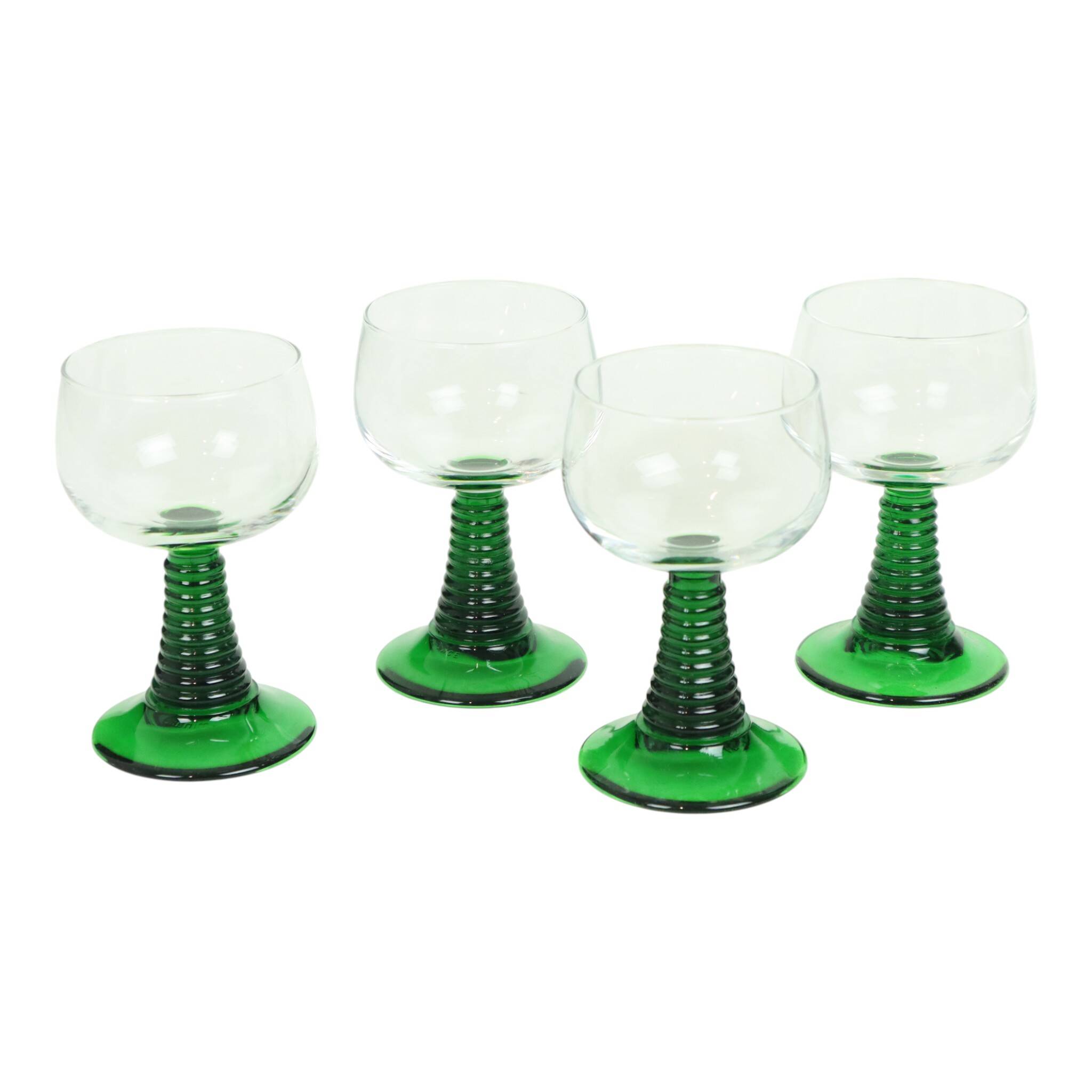 Set of 4 Vintage Luminarc Roemer Wine Glasses France