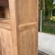 Parisian bonnetière cabinet, stripped display in solid oak from the 1930s.