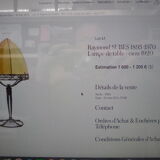 Raymond Subes art deco wrought iron lamp