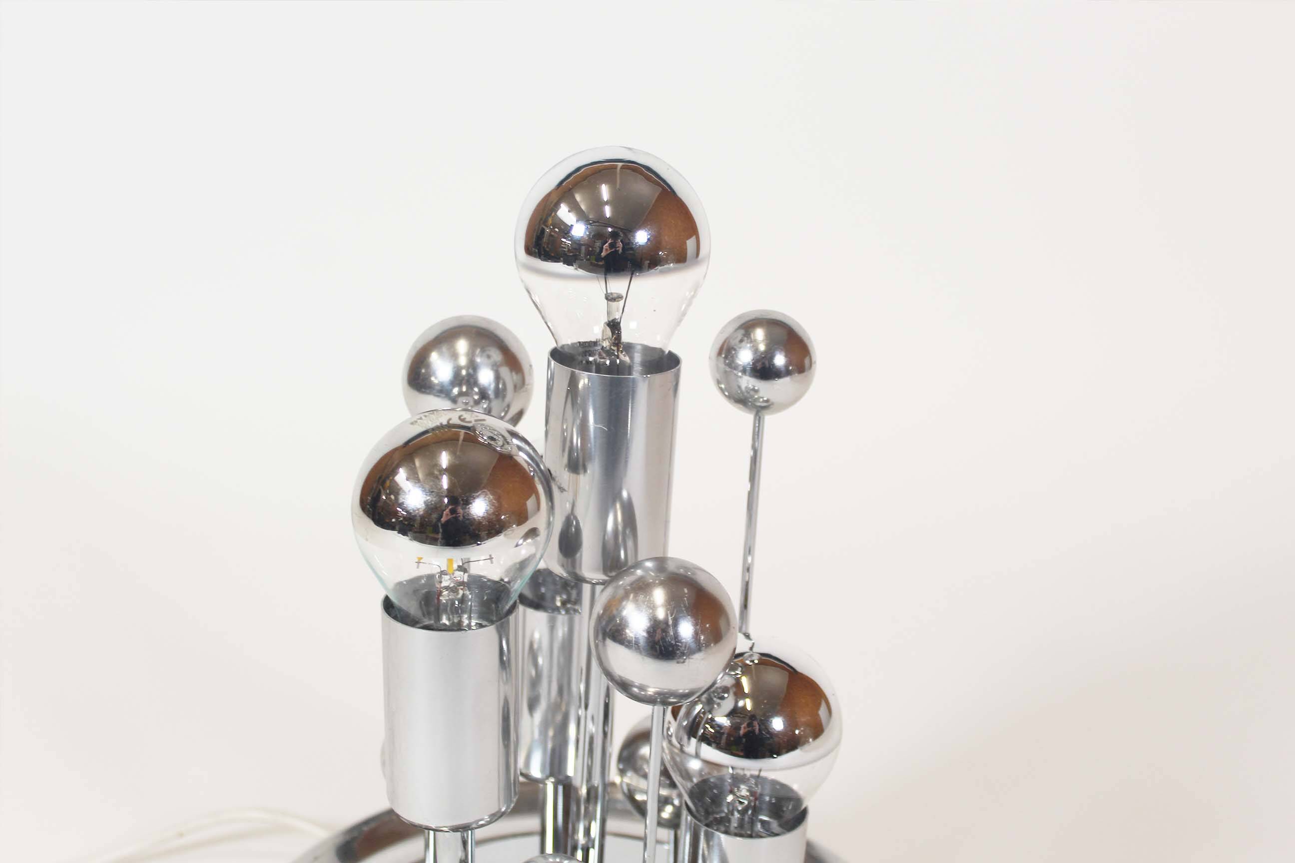 Stunning Mid-Century Modern Ice Glass Table Lamps by Doria Leuchten, Germany 1960’s