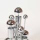 Lampe de table modernes en verre glacé du milieu du siècle par doria leuchten, allemagne, années 1960