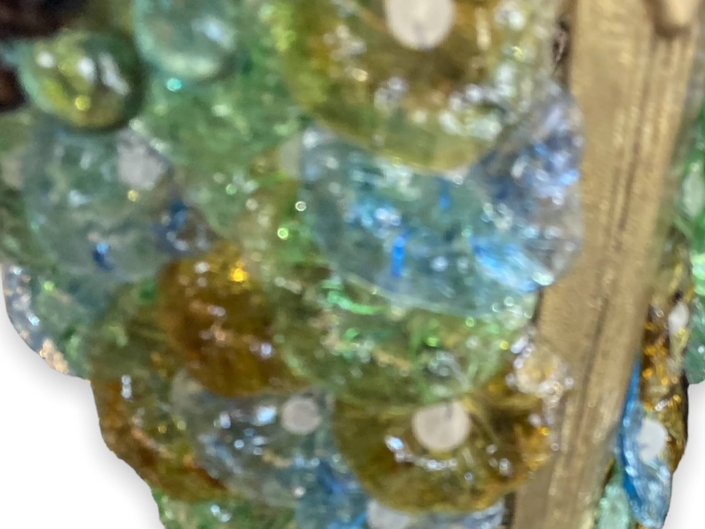 Suspension chandelier in murano glass