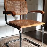 Chrome and cannage armchair Breuer