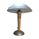Metal and wood lamp