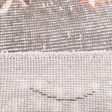 6x9 Ash Gray Handmade Wool Turkish Vintage Rug, 188x290Cm SK 5073