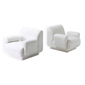 Paire de fauteuils attribués à Eberhardt Geißler, Veb Möbel Industrie, années 70