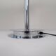"Tris" glass table lamp by Fontana Arte from the Space Age with a chrome base, Italy, circa 2000.