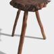 French Olive Wood Rustic / Wabi Sabi Accent Side Table / Stool, Early 20th C.