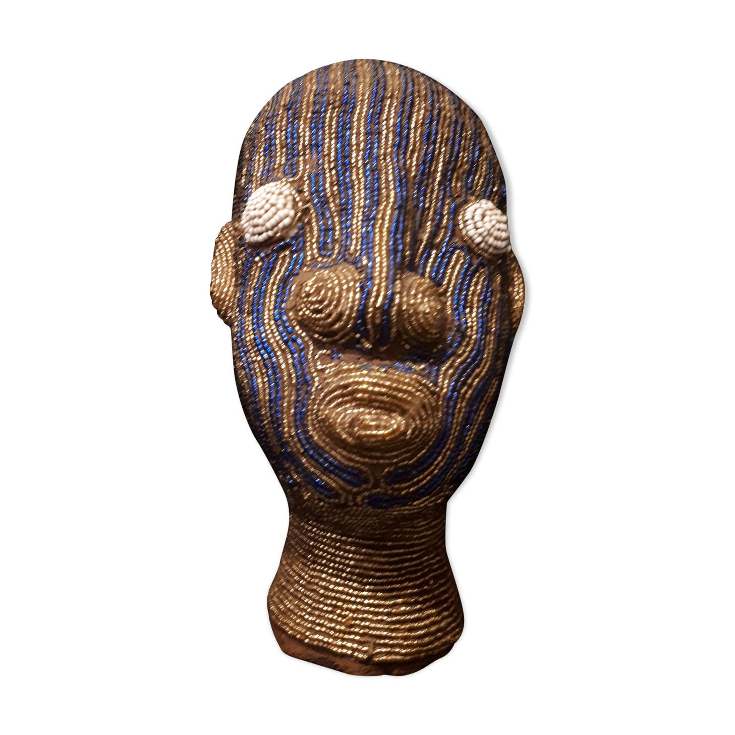 Bamiléké beaded head