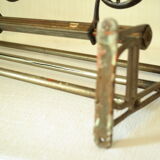 Old metal locomotive/train wall coat rack