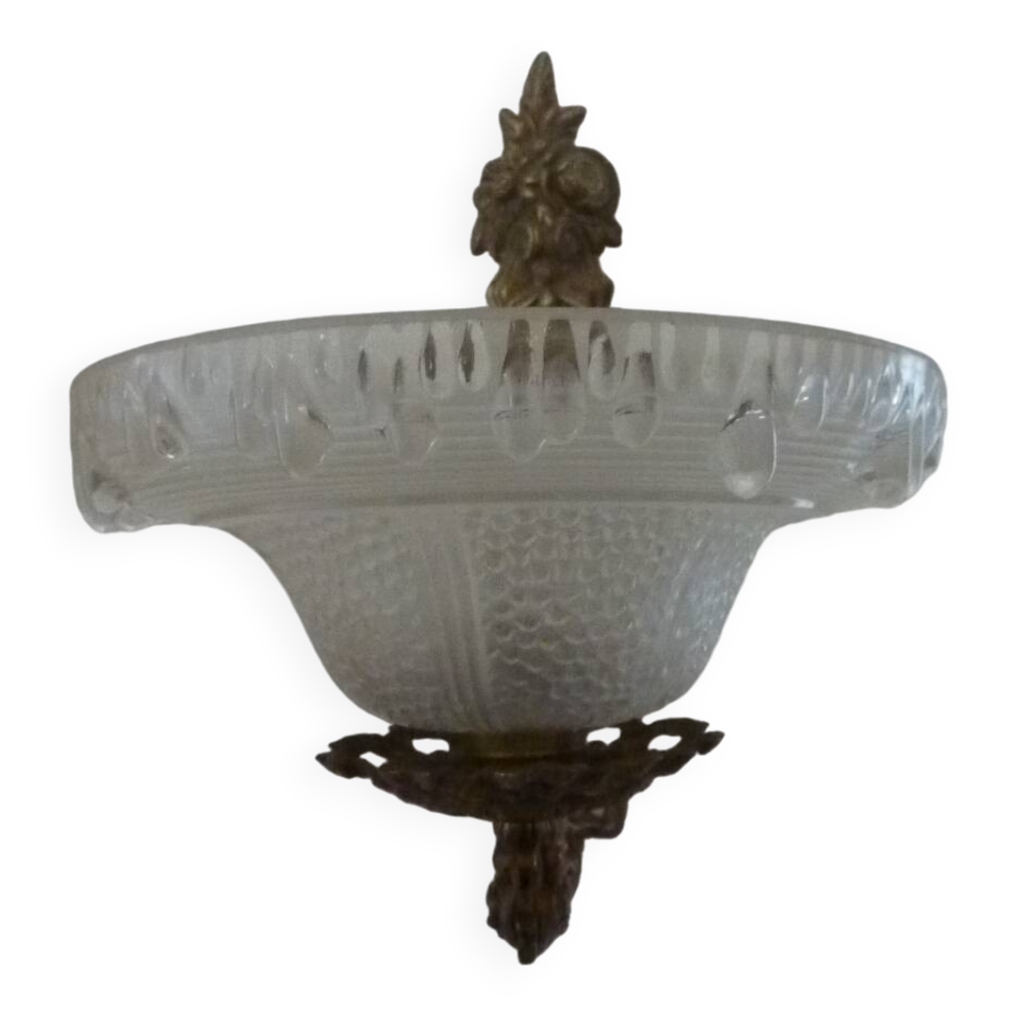 Bronze / glass wall lights