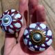 Genuine stoneware door knobs