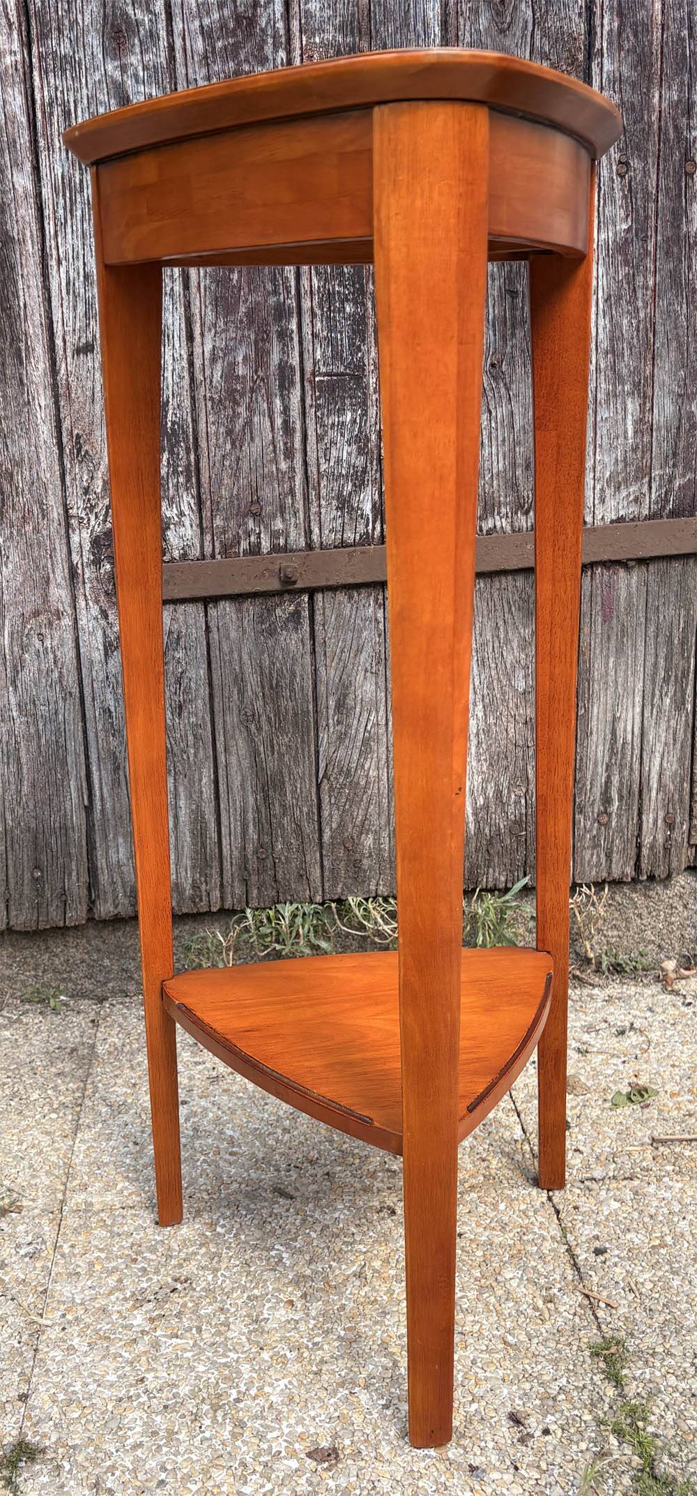 Guéridon d’angle Art déco en acajou, 1930