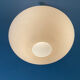 Louis Kalff pendant light in teak and opaline