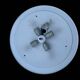 Froozen ice glas wall ceiling lamp D= 50cm 1970s Germany