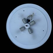 Froozen ice glas wall ceiling lamp D= 50cm 1970s Germany