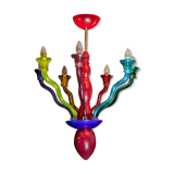 Lustre en verre multicolore de Murano de la fin du siècle, par Ernesto Guismondi pour VeArt, Italie