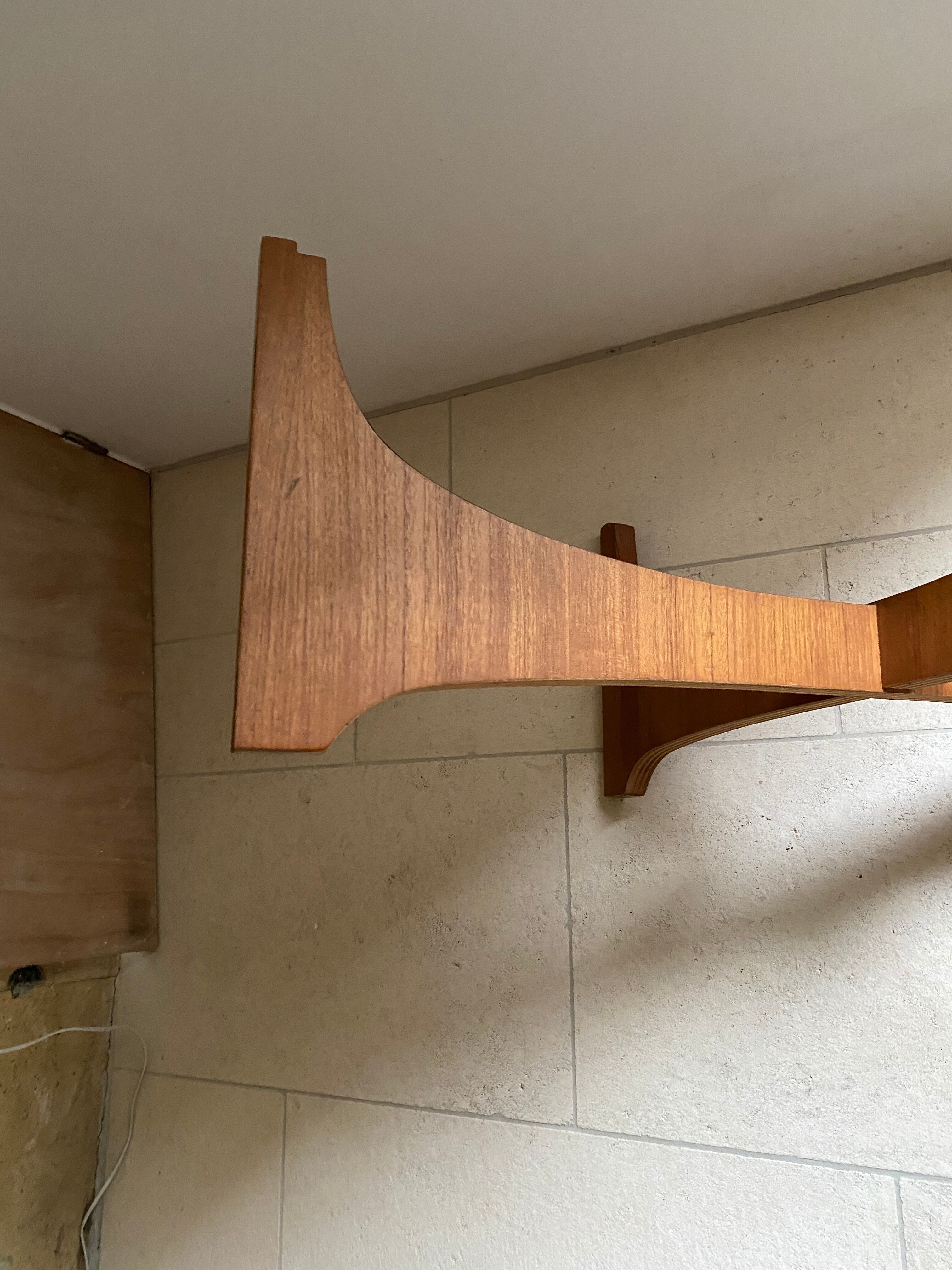 Scandinavian rosewood and glass lounge table