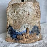 Vase by voldemar volkoff, vallauris in raw chamotte earth, vintage 1950