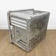 Large industrial aluminum laundry crate from the 60s