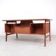 Omann Jun teak desk model 75, 1960s