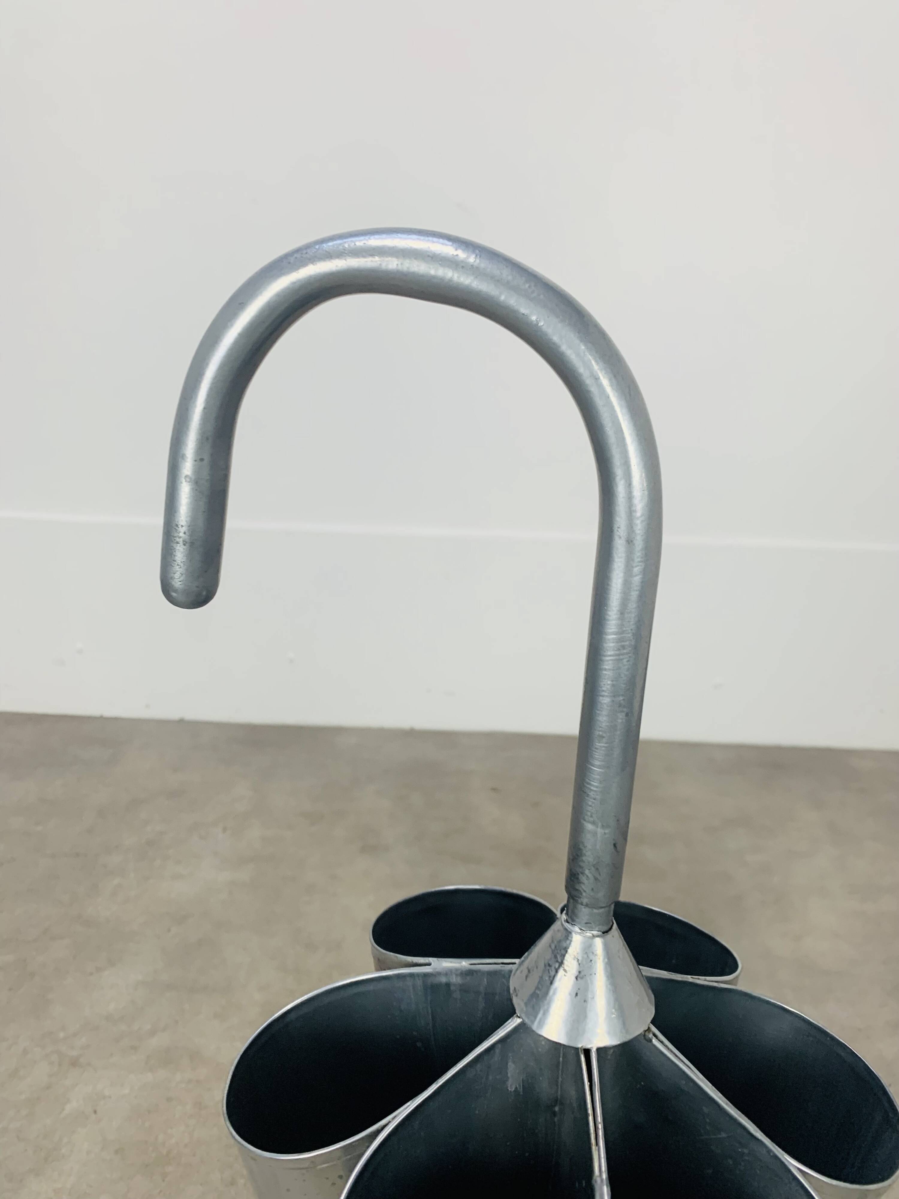 Porte parapluie métal gris 97 cm