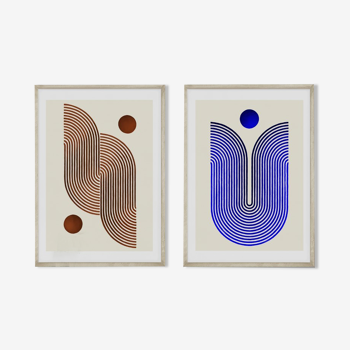 Diptych Nomad Blue Brown