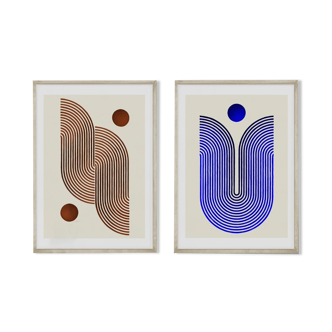 Diptych Nomad Blue Brown