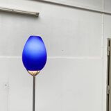 Vintage postmodern floor lamp in Italian glass by Lucente.