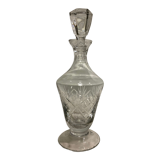 Chiseled crystal vintage wine decanter