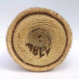 Vintage decorative rope bottle