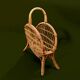 Vintage bamboo and wicker magazine rack