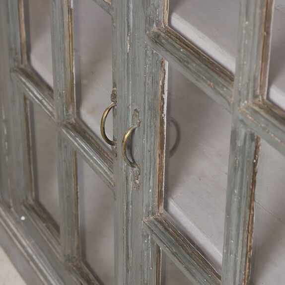 Vintage wooden showcase library