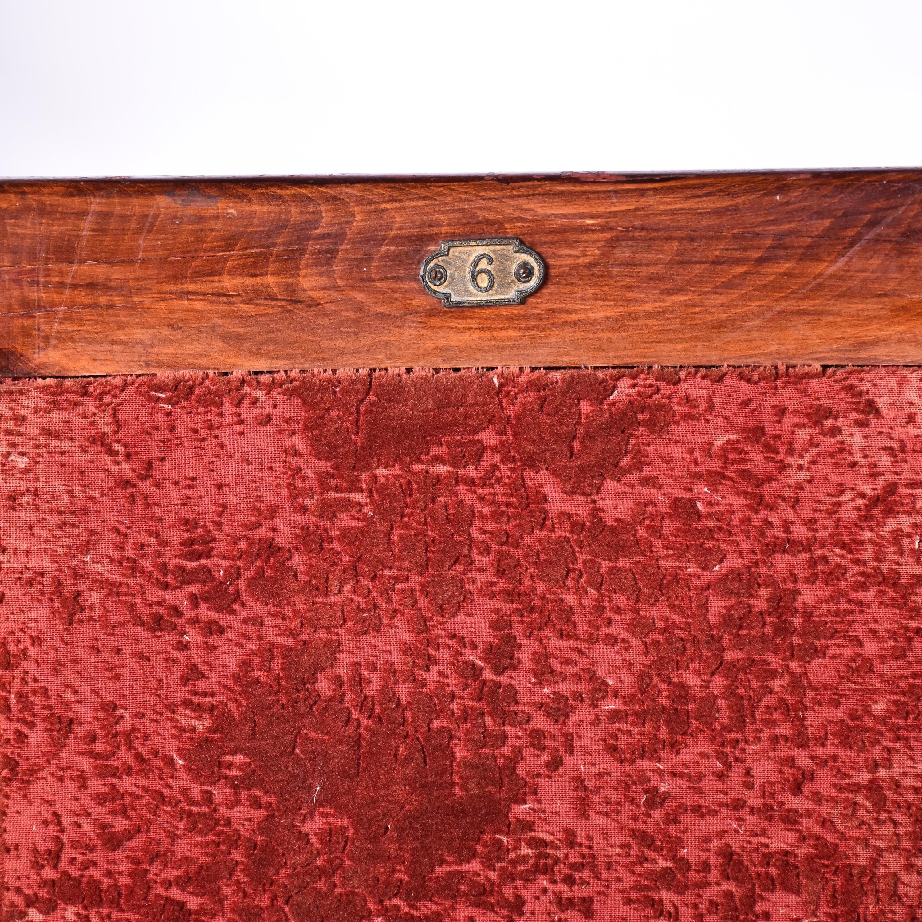 Velvet theater seat folding