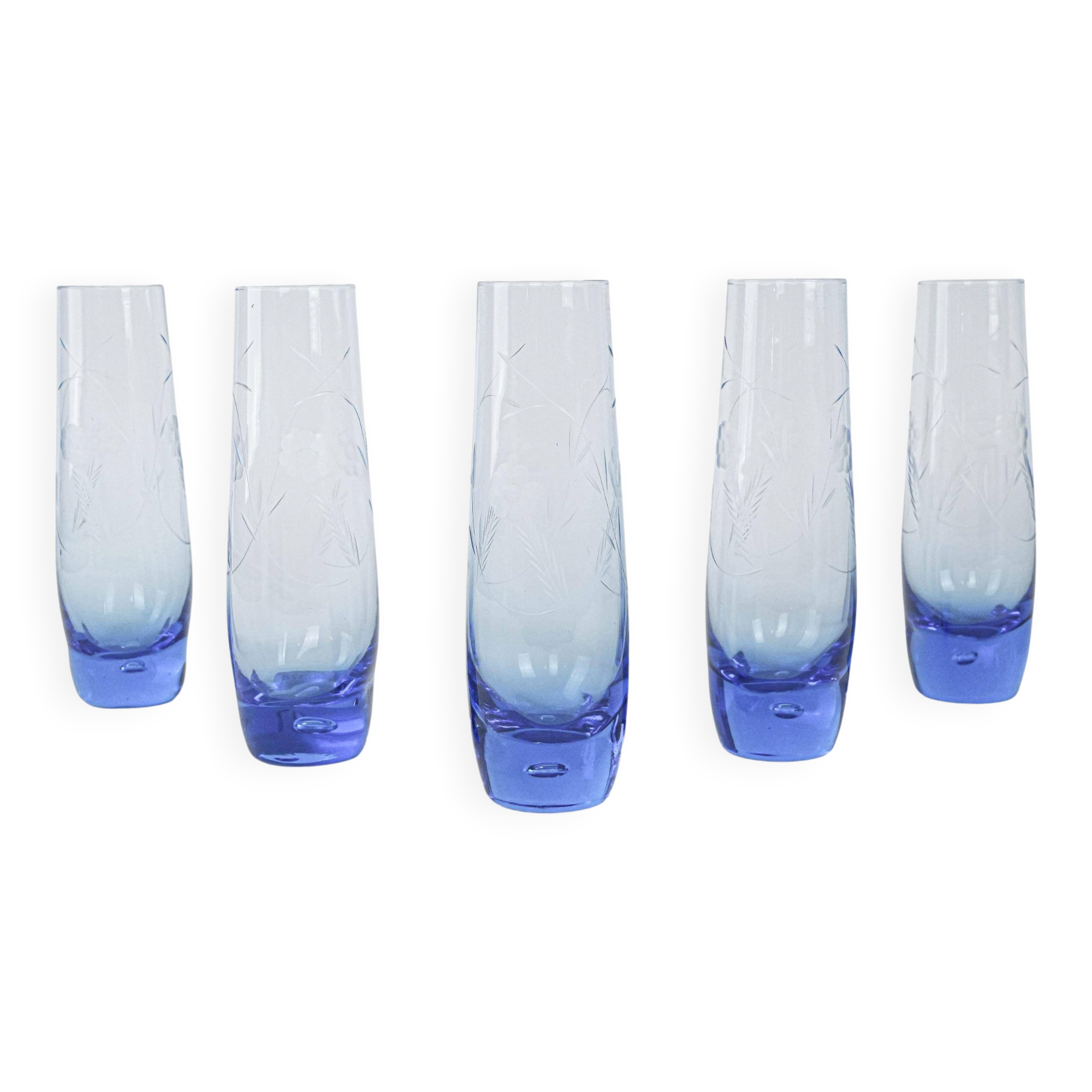 Set of glasses, Italian design, 1980s, production: Italy