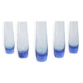 Set of glasses, Italian design, 1980s, production: Italy
