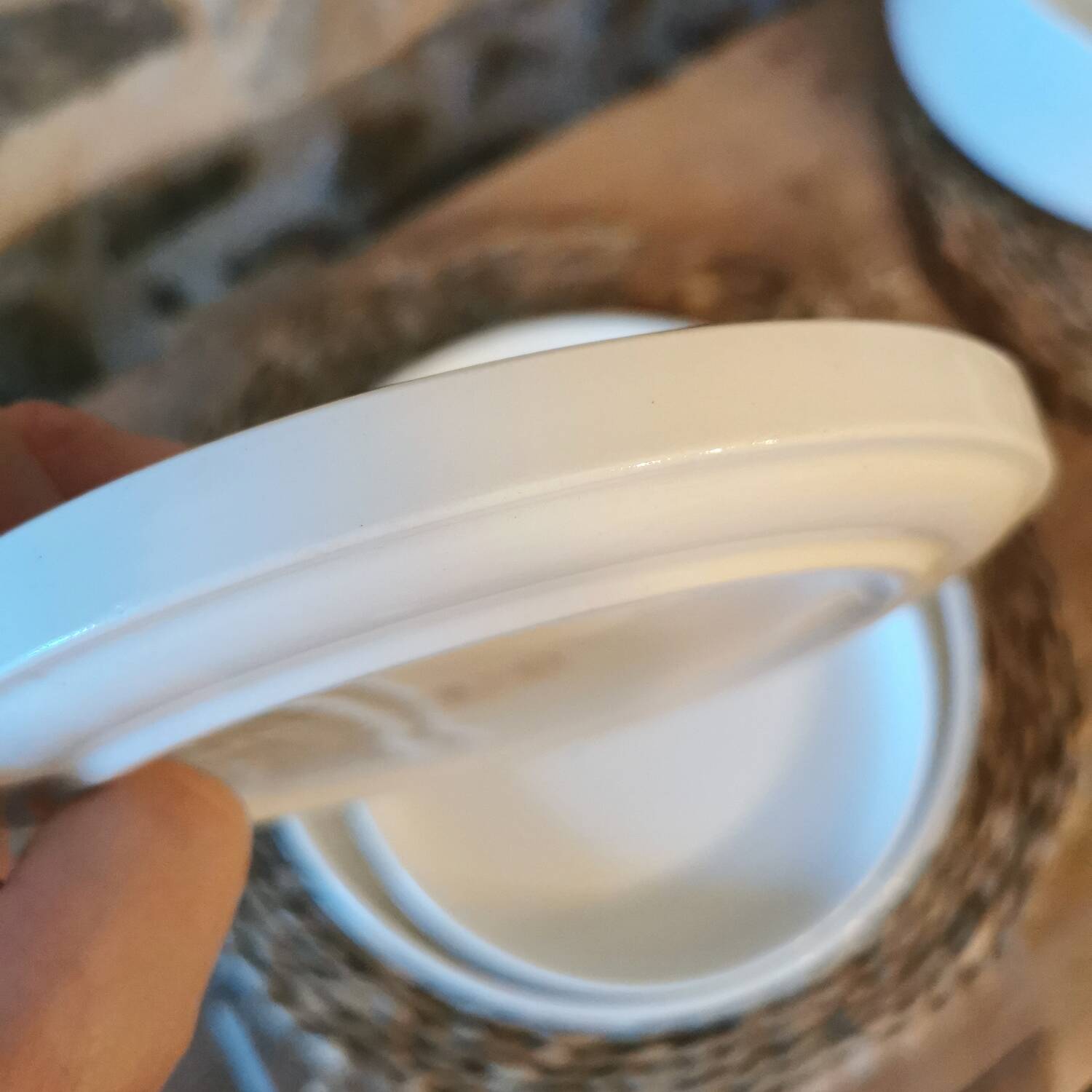 3 vintage dishes, Nesting service by Michel HAMON, Gien Prisunic 1970