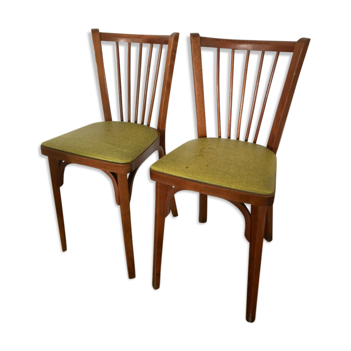 Pair of Baumann bistro chairs 1950