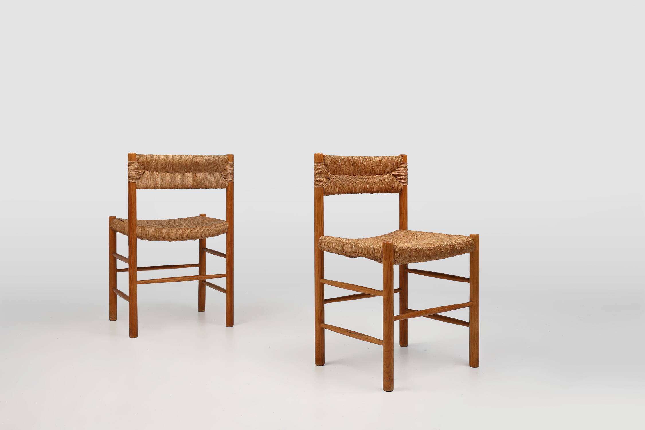 Pair Dordogne Straw Chair by Robert Sentou  1960s