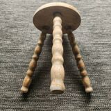 Wooden tripod stool